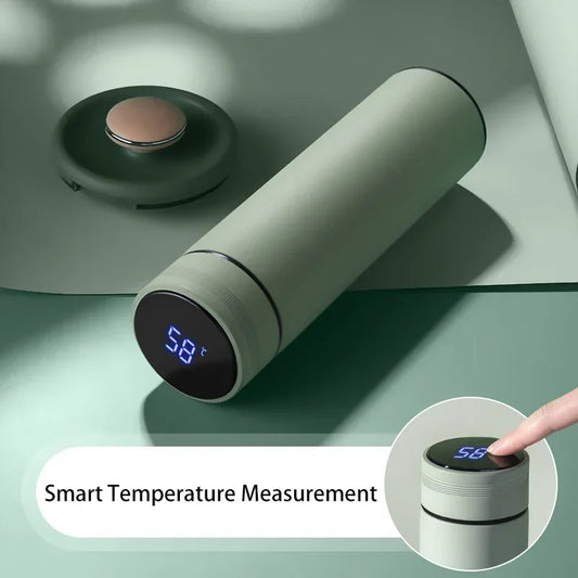 500ml stainless steel thermos cup with temperature display
