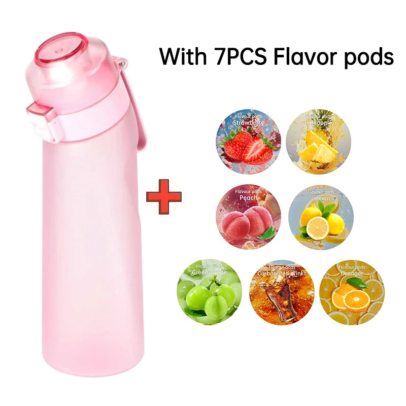 Air-flavored Water Bottle, 640 ml, 7 flavor pods, perfect for fitness, running, sports
