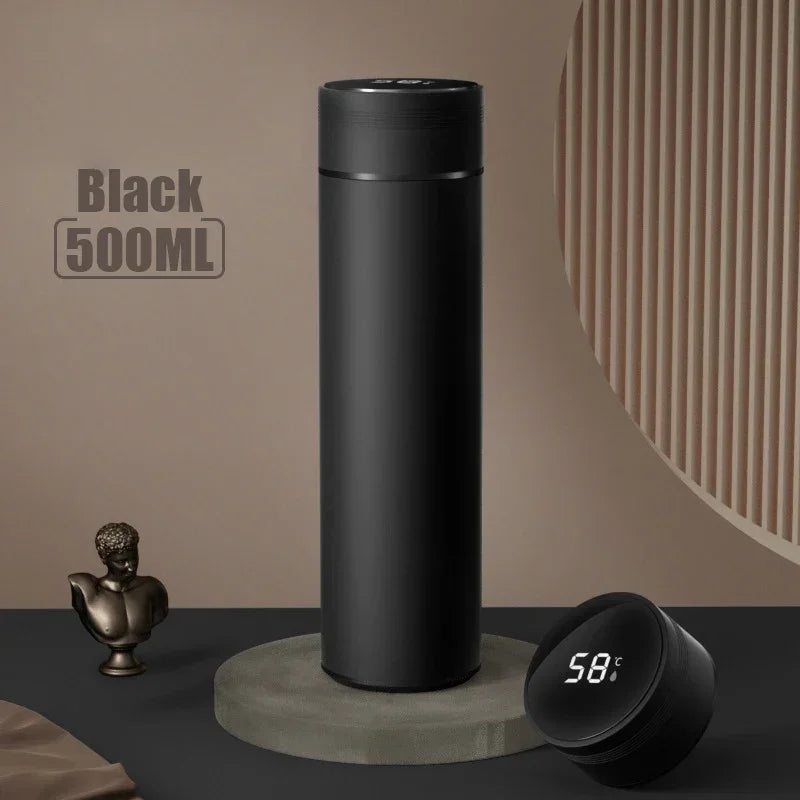 500ml stainless steel thermos cup with temperature display