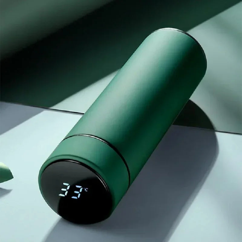 500ml stainless steel thermos cup with temperature display