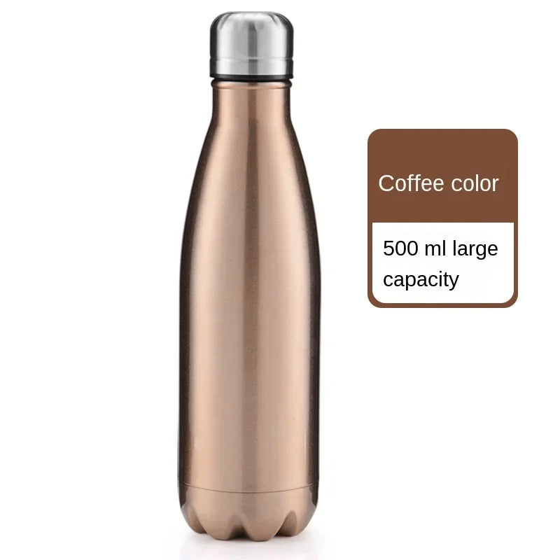 Stainles Steel Sport Water Bottle, 350ml/500ml/750ml/1000ml, Thermos Bottle Keep Hot and Cold Insulated Vacuum Flask