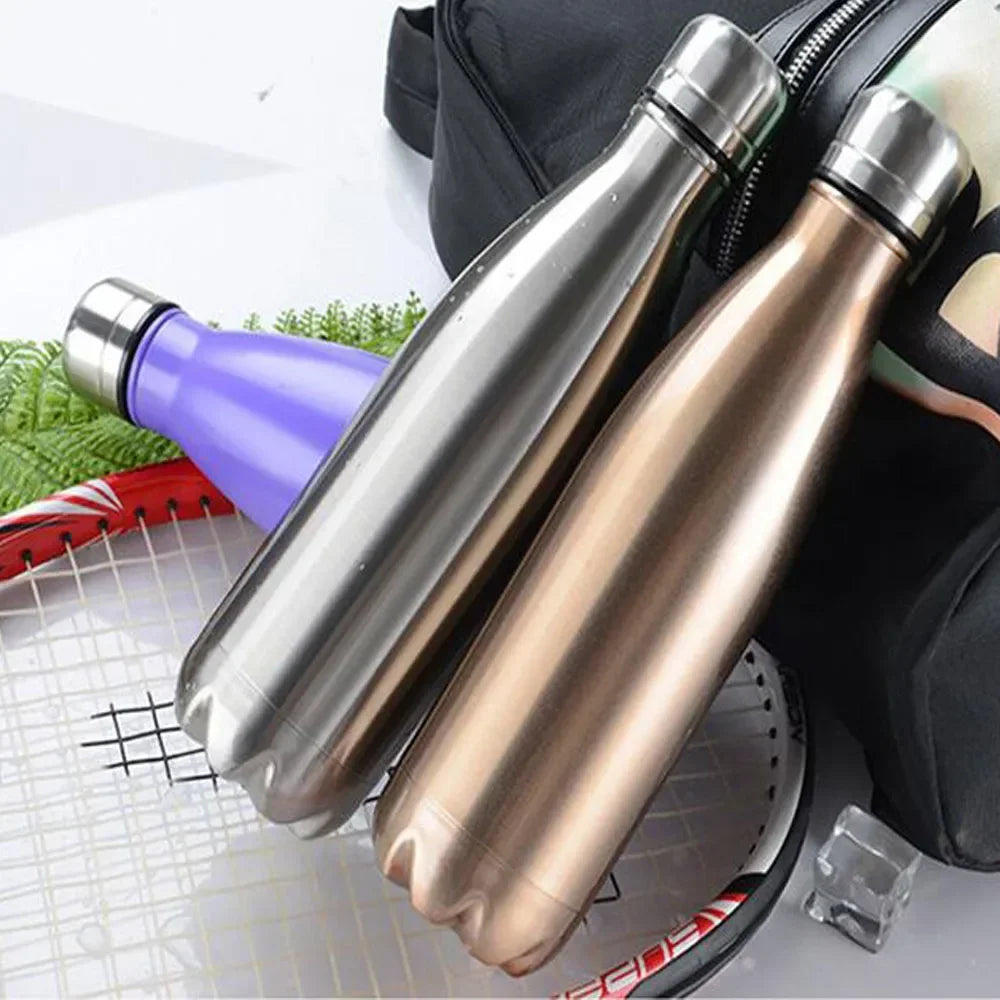 Stainles Steel Sport Water Bottle, 350ml/500ml/750ml/1000ml, Thermos Bottle Keep Hot and Cold Insulated Vacuum Flask