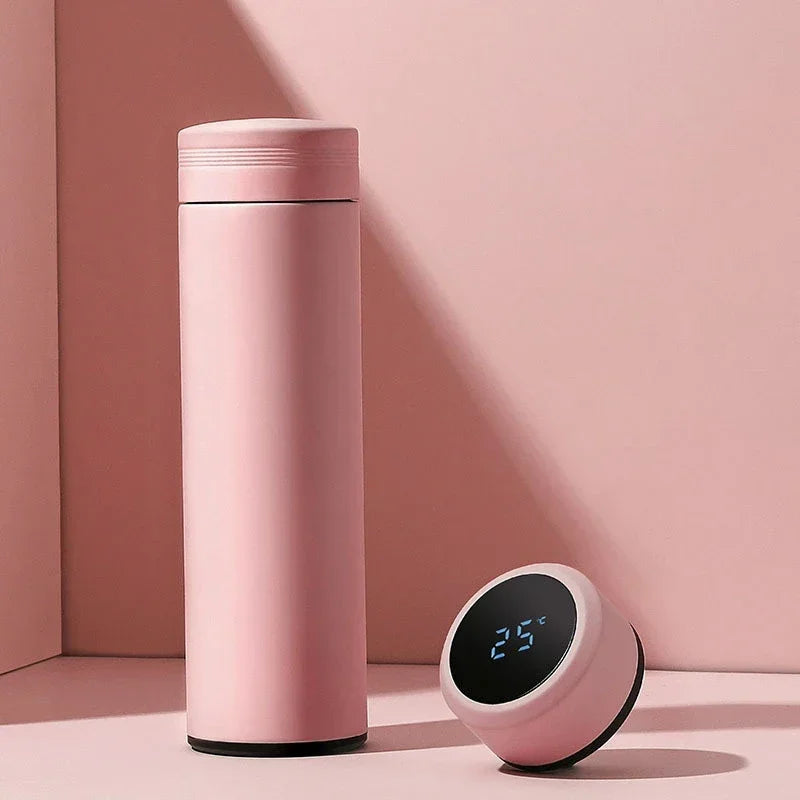 500ml stainless steel thermos cup with temperature display
