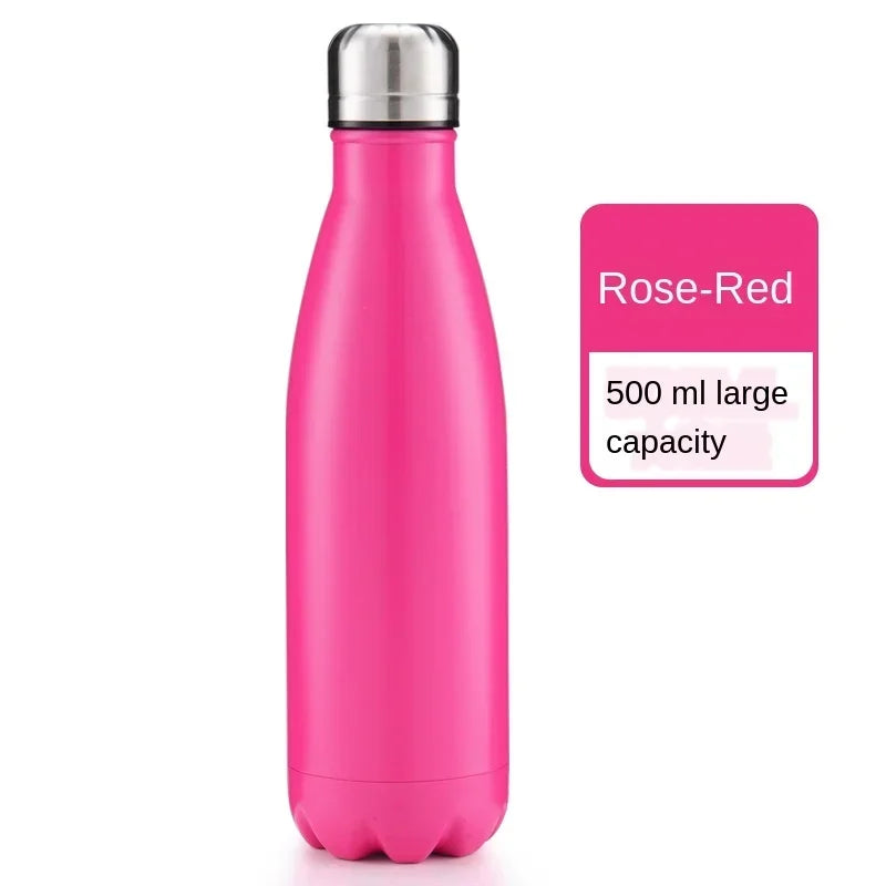 Stainles Steel Sport Water Bottle, 350ml/500ml/750ml/1000ml, Thermos Bottle Keep Hot and Cold Insulated Vacuum Flask