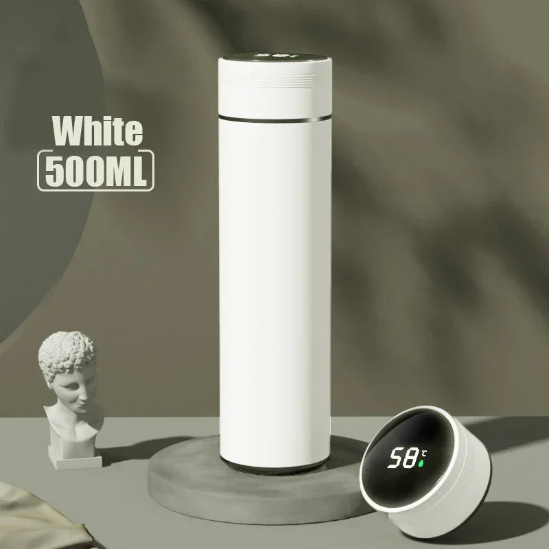 500ml stainless steel thermos cup with temperature display