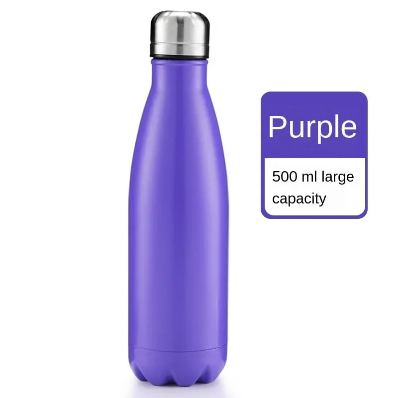 Stainles Steel Sport Water Bottle, 350ml/500ml/750ml/1000ml, Thermos Bottle Keep Hot and Cold Insulated Vacuum Flask